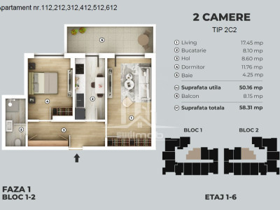 Metrou Berceni apartament 2 camere decomandat.