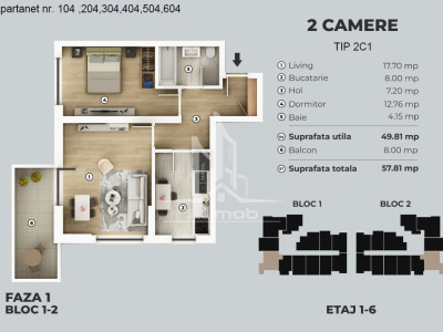 Metrou Berceni apartament 2 camere decomandat.