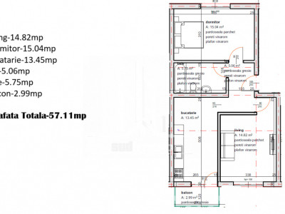 Popesti Leordeni-apartament decomandat-finisaje premium